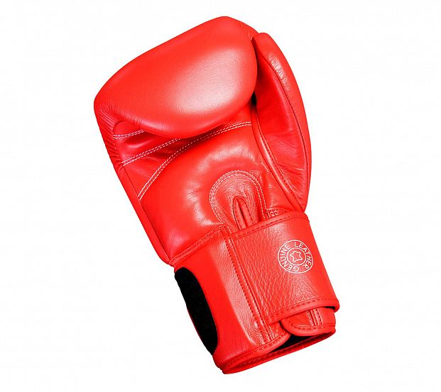 Перчатки боксерские Muay Thai Gloves 300 красно-белые фото 6