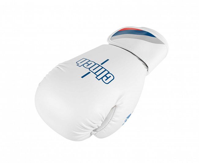 Перчатки боксерские Clinch Olimp 2.0 бело-синие фото 7