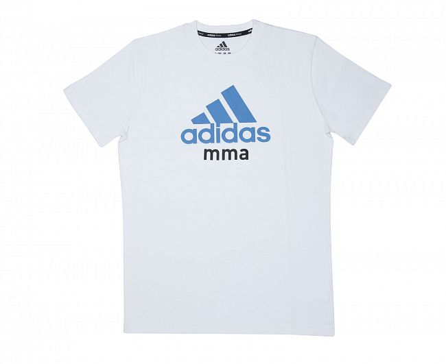 Футболка Community T-Shirt MMA бело-синяя фото 2