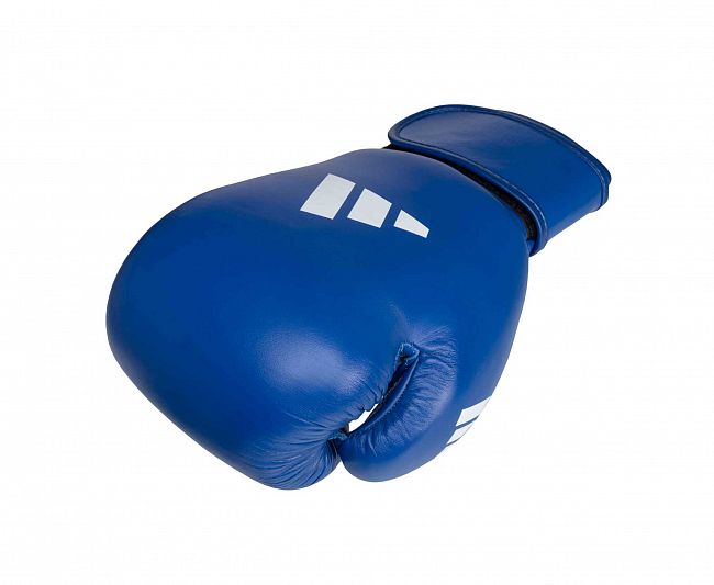 Перчатки боксерские IBA синие фото 6