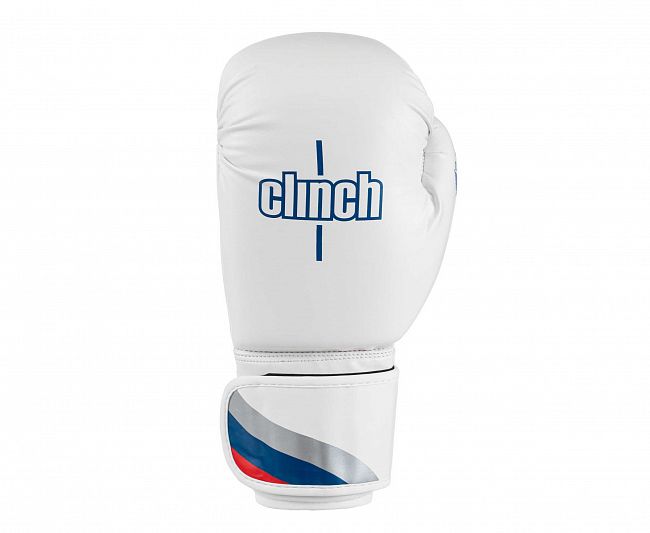 Перчатки боксерские Clinch Olimp 2.0 бело-синие фото 2