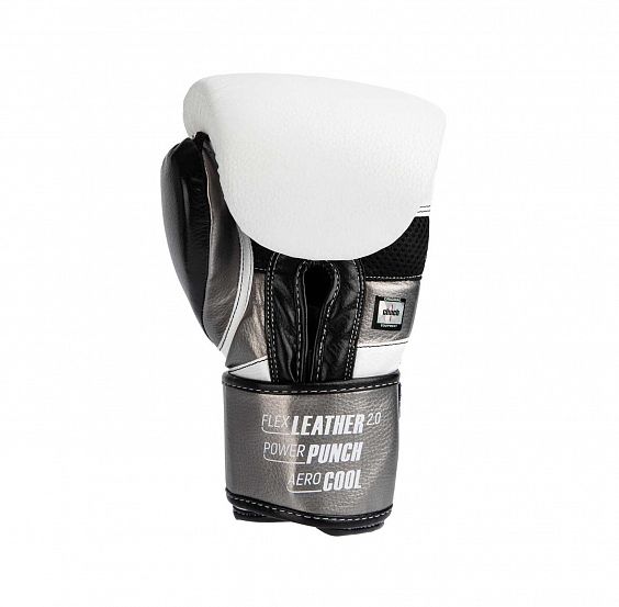 Перчатки боксерские Clinch Punch 2.0 бело-черно-бронзовые фото 4