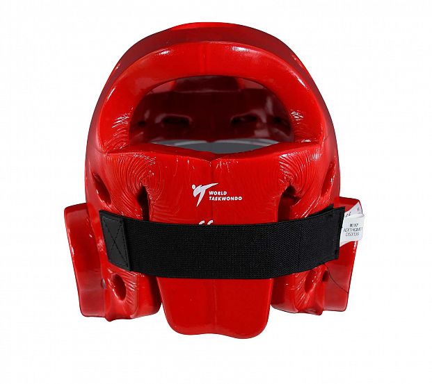 Шлем для тхэквондо с маской Head Guard Face Mask WT красный фото 2