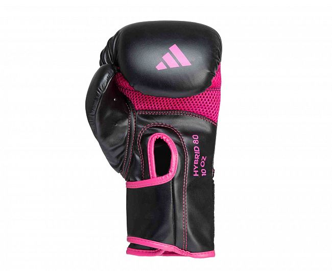 Перчатки боксерские Hybrid 80 черно-розовые фото 5