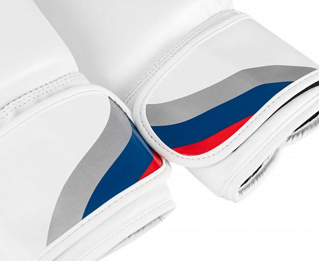 Перчатки боксерские Clinch Olimp 2.0 бело-синие фото 10