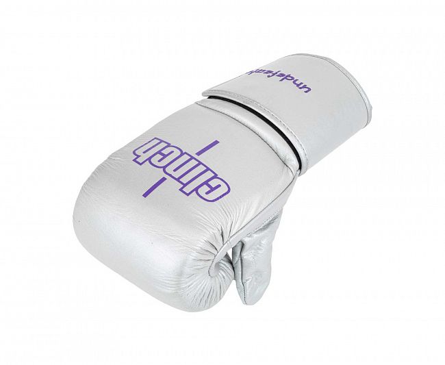 Перчатки снарядные Clinch Bag Mitts Undefeated Russian Team серебристые фото 6