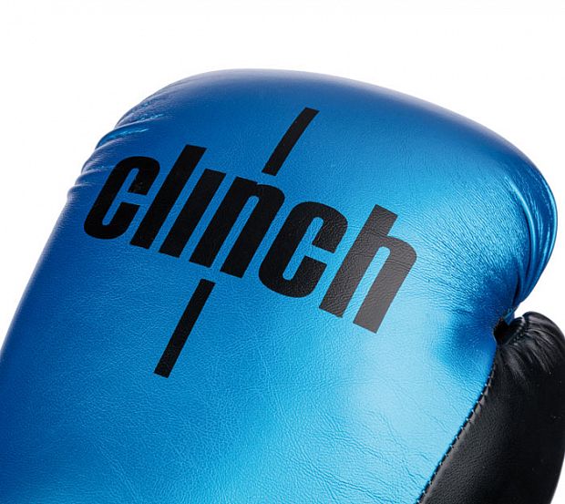 Перчатки боксерские Clinch Aero сине-черные фото 5