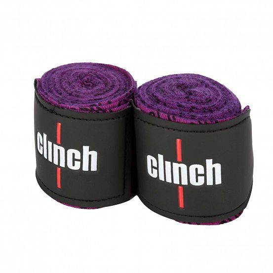 Бинты эластичные Clinch Boxing Crepe Bandage Tech Fix фиолетовые фото 2