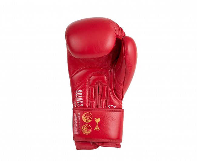 Перчатки боксерские Clinch Olimp Premium Олег Саитов красные фото 5