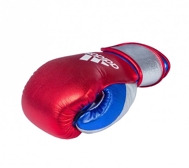 Перчатки боксерские Sparring Gloves With Foam Japanese Style красно-серебристо-синие фото 6