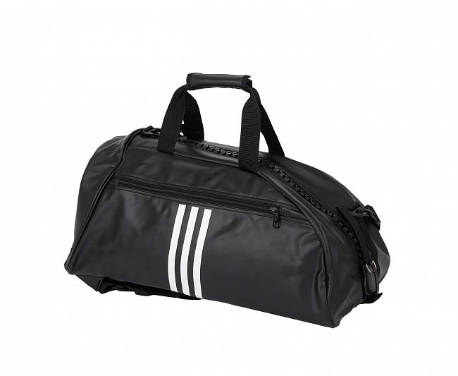 Сумка-рюкзак Training 2 in 1 PU Bag Judo M черно-белая фото 2