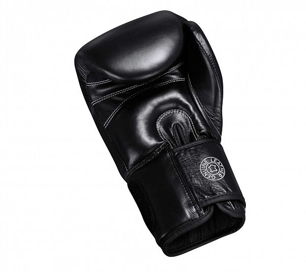 Перчатки боксерские Muay Thai Gloves 300 черно-белые фото 6