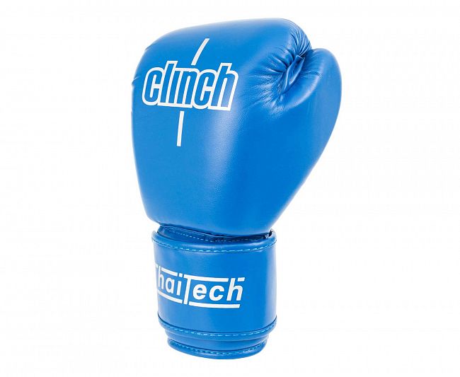 Перчатки боксерские Clinch Muay Thai синие фото 4