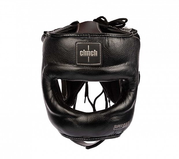 Шлем для единоборств с бампером Clinch Face Guard черно-бронзовый фото 3