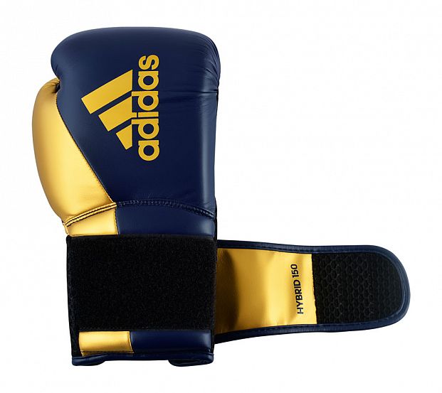 Перчатки боксерские Hybrid 150 темносине-золотые фото 8