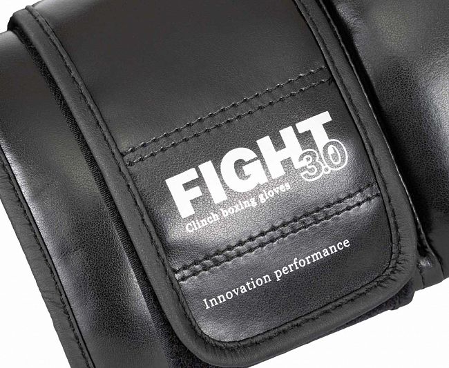 Перчатки боксерские Clinch Fight 3.0 черные фото 8