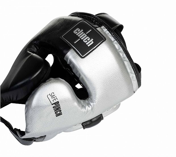 Шлем боксерский Clinch Punch 2.0 черно-серебристый фото 8