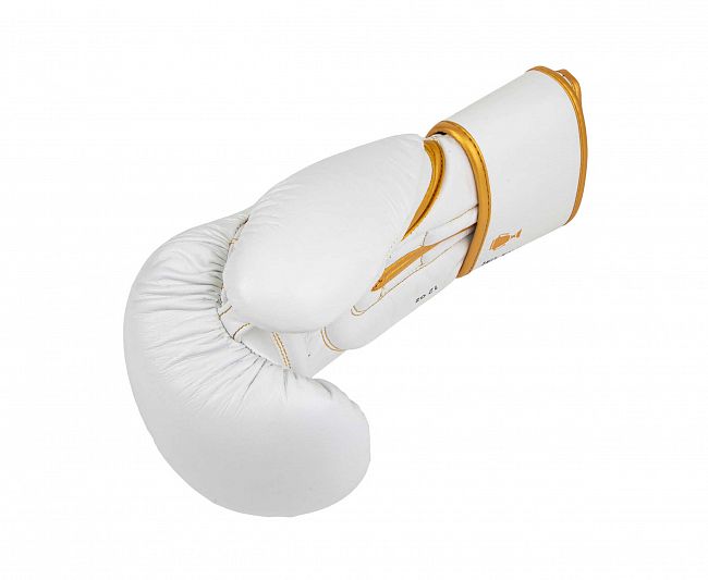 Перчатки боксерские Clinch Olimp Premium Champion Line бело-красные фото 6