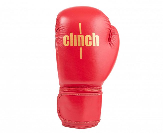 Перчатки боксерские Clinch Olimp Premium Champion Line красные фото 2