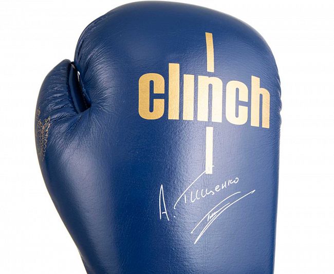 Перчатки боксерские Clinch Olimp Premium Алексей Тищенко синие фото 8