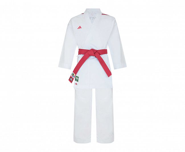 Кимоно для карате Kumite DNA WKF (2 куртки и 1 брюки) белое фото 12