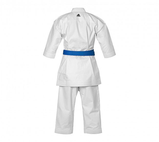 Кимоно для карате Shori Karate Uniform Kata WKF белое с черным логотипом фото 13