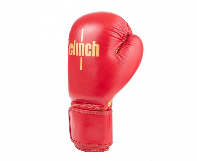 Перчатки боксерские Clinch Olimp Premium Champion Line красные фото 3