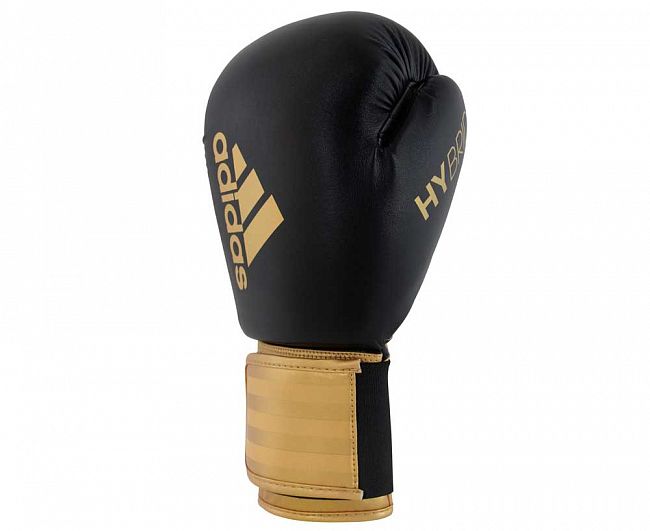 Перчатки боксерские Hybrid 100 черно-золотые фото 2