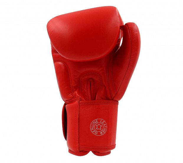 Перчатки боксерские Muay Thai Gloves 200 красно-белые фото 5