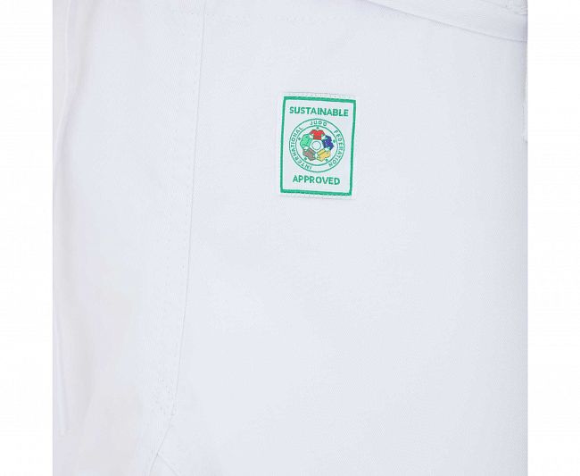 Кимоно для дзюдо Champion III IJF Slim Fit Green Label белое фото 8