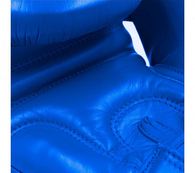 Перчатки боксерские Muay Thai Gloves 200 сине-белые фото 14