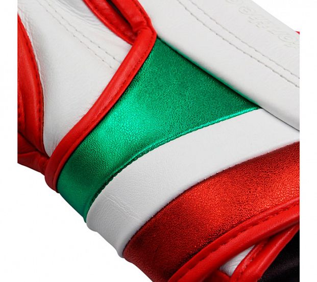 Перчатки боксерские AdiSpeed красно-бело-зеленые фото 17