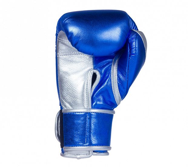 Перчатки боксерские Sparring Gloves With Foam Japanese Style сине-серебристые фото 4