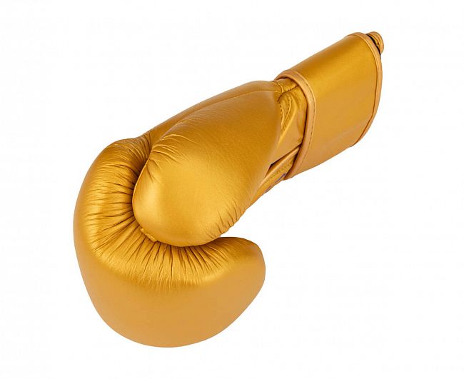 Перчатки боксерские Clinch Undefeated золотые фото 19