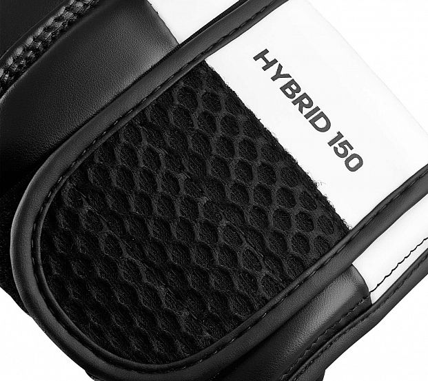 Перчатки боксерские Hybrid 150 черно-белые фото 14