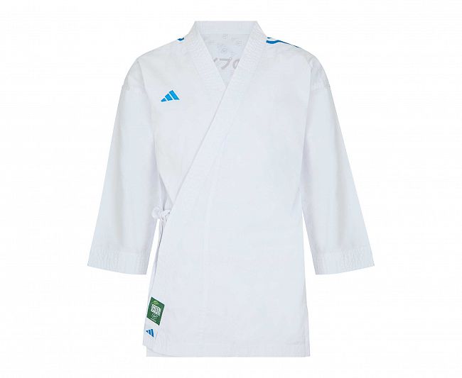 Кимоно для карате Kumite DNA WKF (2 куртки и 1 брюки) белое фото 2