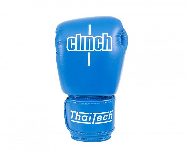 Перчатки боксерские Clinch Muay Thai синие фото 3
