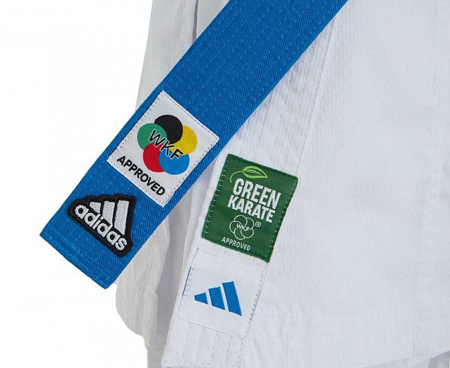 Кимоно для карате Kumite DNA WKF (2 куртки и 1 брюки) белое фото 7