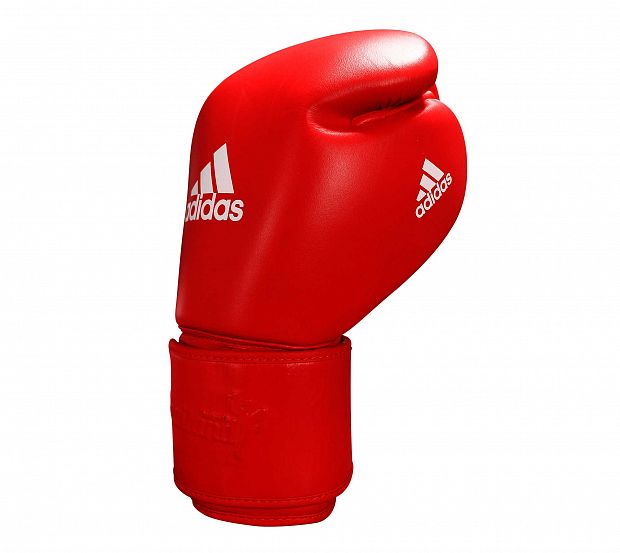 Перчатки боксерские Muay Thai Gloves 300 красно-белые фото 3