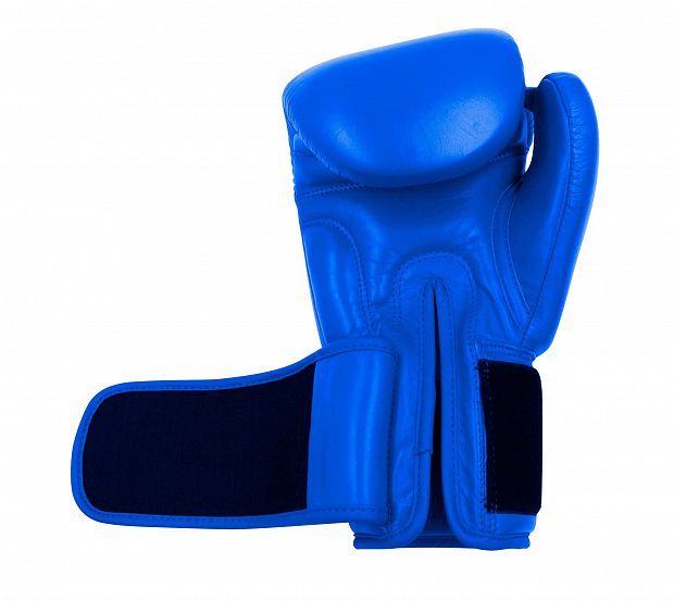 Перчатки боксерские Muay Thai Gloves 200 сине-белые фото 7