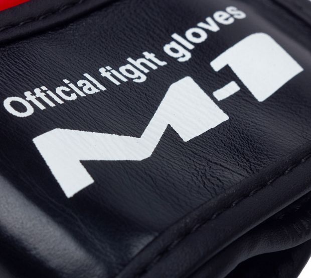 Перчатки для смешанных единоборств Clinch M1 Global Official Fight Gloves бело-красно-черные фото 5