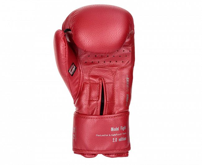 Перчатки боксерские Clinch Fight 2.0 красный металлик фото 4