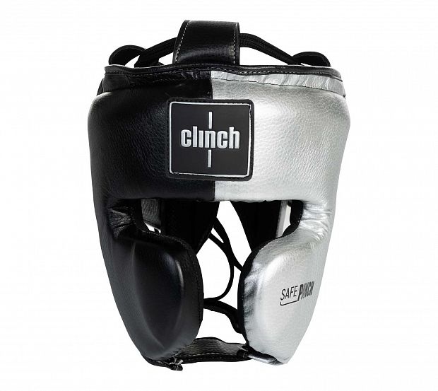Шлем боксерский Clinch Punch 2.0 черно-серебристый фото 2