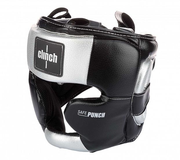 Шлем боксерский Clinch Punch 2.0 Full Face черно-серебристый фото 2