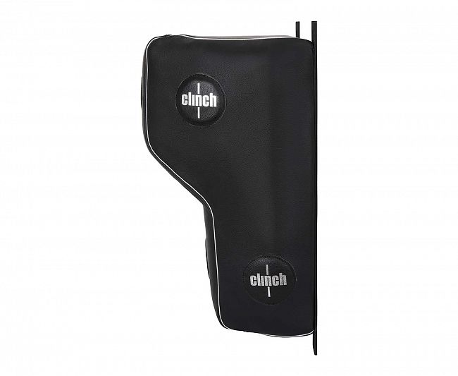 Подушка боксерская апперкотная Clinch Leather Profi & Durable 60x40 см черная фото 4