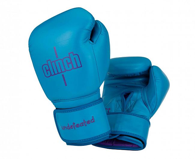 Перчатки боксерские Clinch Undefeated светло-синие фото 11