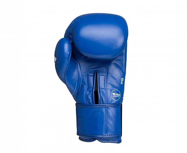Перчатки боксерские IBA синие фото 5