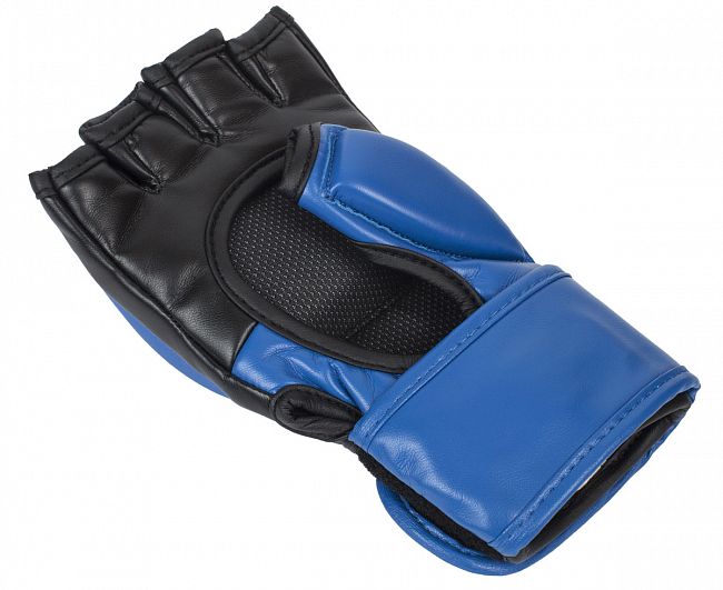 Перчатки для смешанных единоборств Clinch Combat сине-черные фото 3