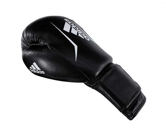 Перчатки боксерские Speed 50 черно-белые фото 7