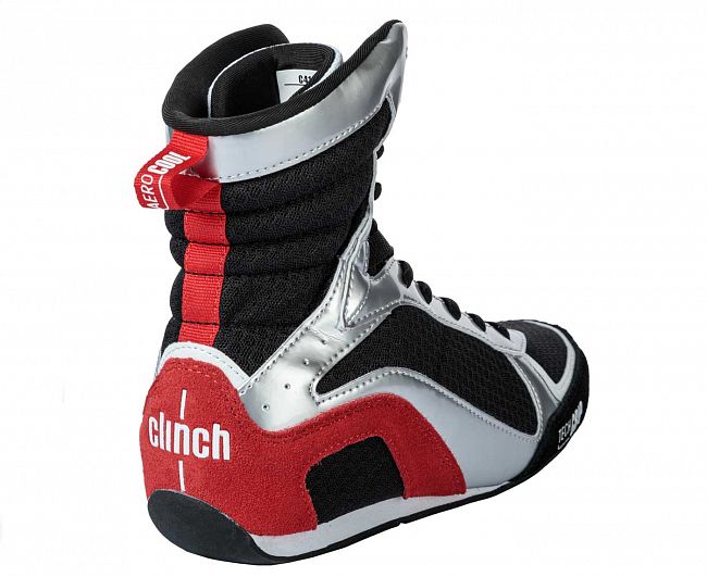 Боксерки Clinch Olimp Limited Edition черно-серебристо-сине-красные фото 9